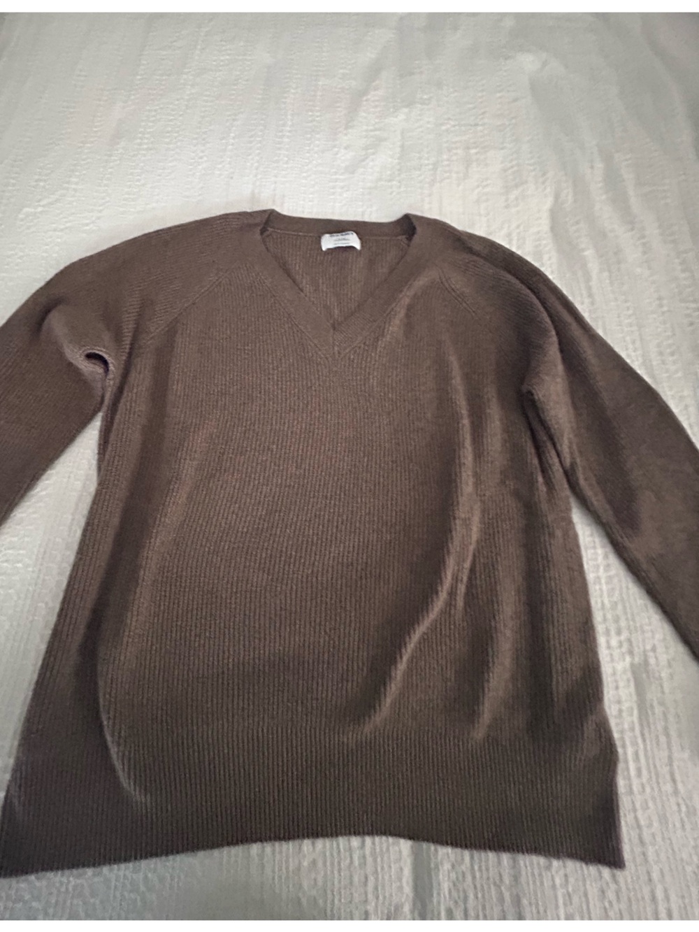 NWOT Old Navy Chocolate Brown Ribbed V-Neck Sweater XL Tall